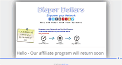 Desktop Screenshot of diaperdollars.com