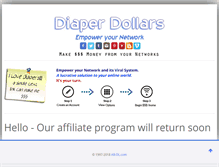Tablet Screenshot of diaperdollars.com